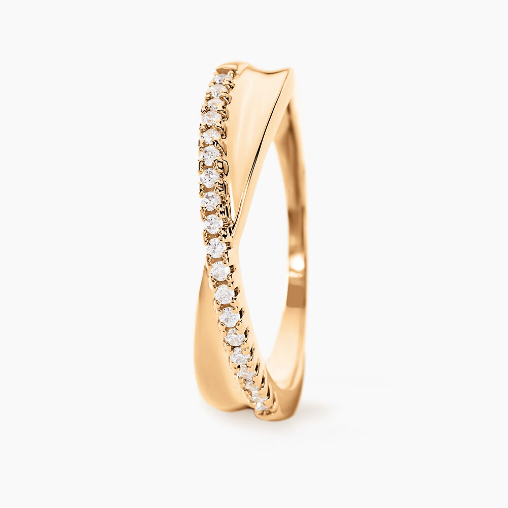 Bague Lia Plaqu&eacute; Or Jaune Oxyde De Zirconium - Bijoux fantaisie Femme | Marc Orian