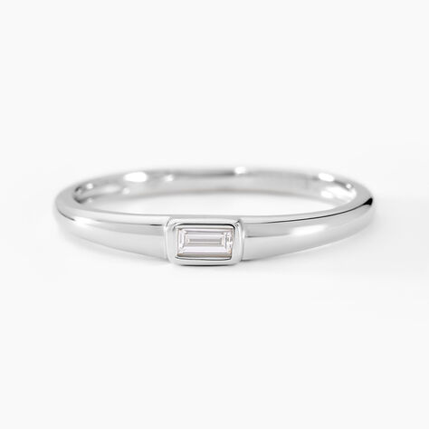 Bague Mayumi Argent Blanc Diamant Synthétique - Solitaires Femme | Marc Orian
