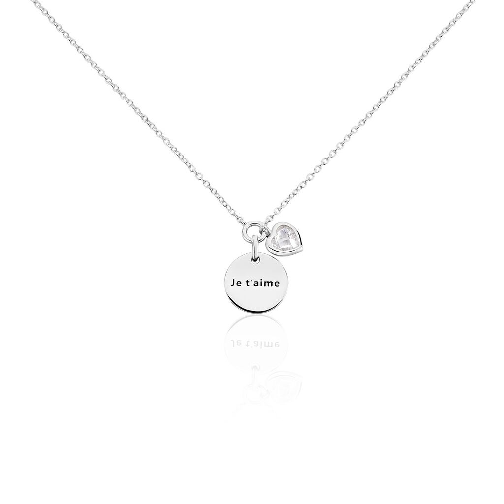 Collier Nikoline Argent Blanc Oxyde De Zirconium - Colliers avec pierres Femme | Marc Orian
