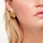 Boucles D'Oreilles Puces Gladis Acier Jaune - Puces Femme | Marc Orian