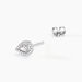 Boucles D'oreilles Puces Domitia Or Blanc Diamant - Puces Femme | Marc Orian