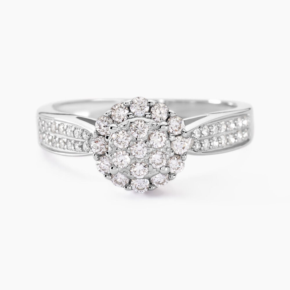 Bague Chou Or Blanc Diamant - Bagues fian&ccedil;ailles Femme | Marc Orian