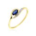 Bague Emotion Or Jaune Saphir Diamant - Bagues vintage Femme | Marc Orian