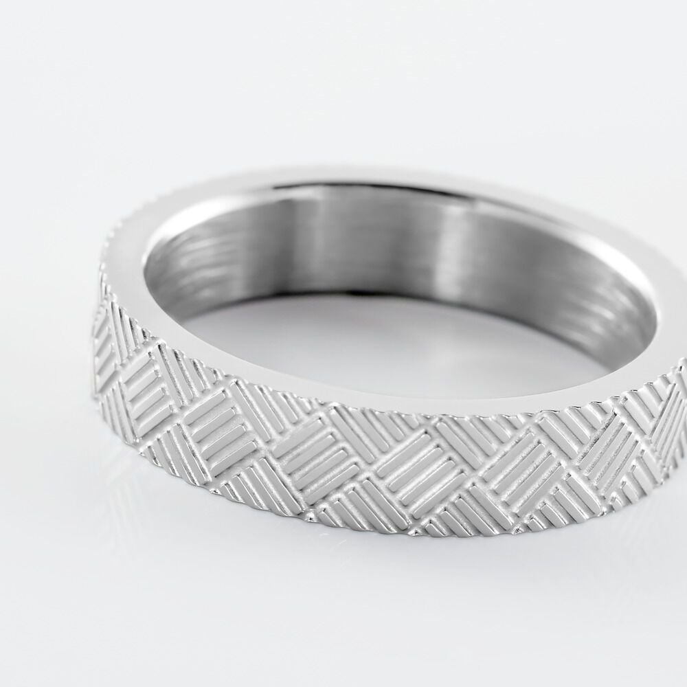 Bague Phebus Him Acier Blanc - Bijoux fantaisie Homme | Marc Orian