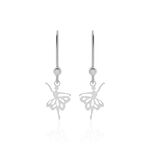 Boucles D'oreilles Pendantes Lucianola Argent Blanc - Pendantes Femme | Marc Orian