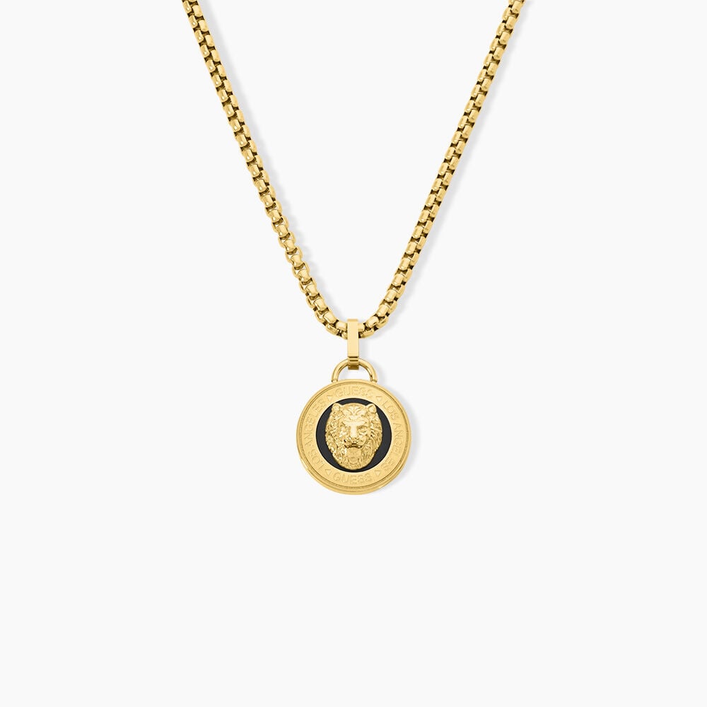Collier Guess Lion King Acier Jaune - Colliers fantaisie Homme | Marc Orian