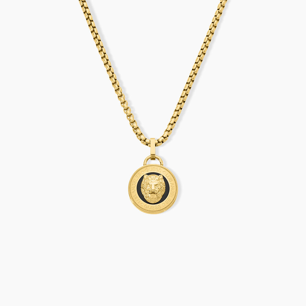 Collier Guess Lion King Acier Jaune - Colliers fantaisie Homme | Marc Orian