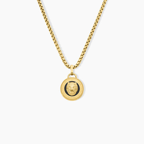 Collier Guess Lion King Acier Jaune - Colliers fantaisie Homme | Marc Orian