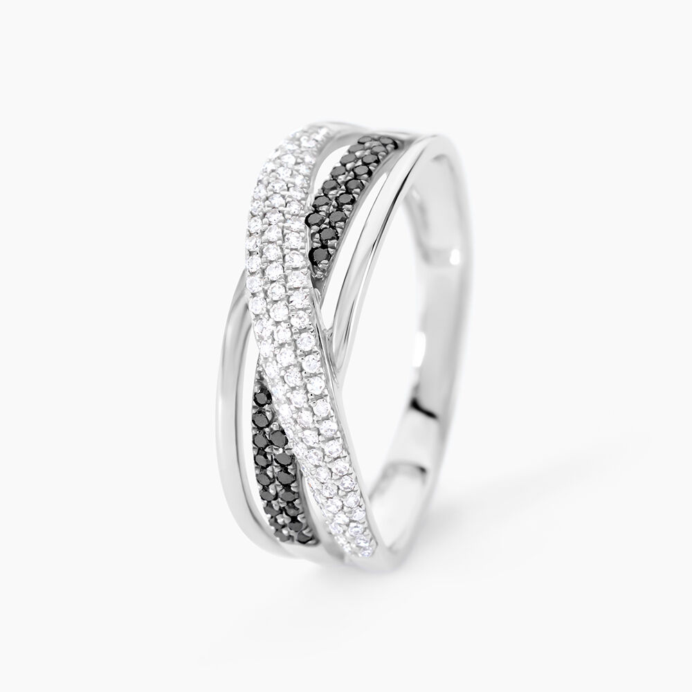 Bague Aina Or Blanc Diamant - Bagues pierres précieuses Femme | Marc Orian