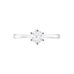 Bague Athena Platine Blanc Diamant - Solitaires Femme | Marc Orian