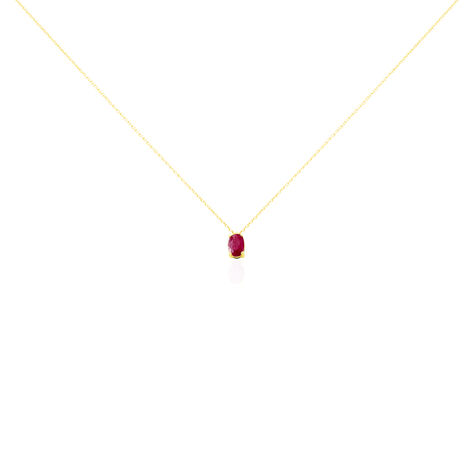 Collier Ovale Or Jaune Rubis - Colliers Femme | Marc Orian