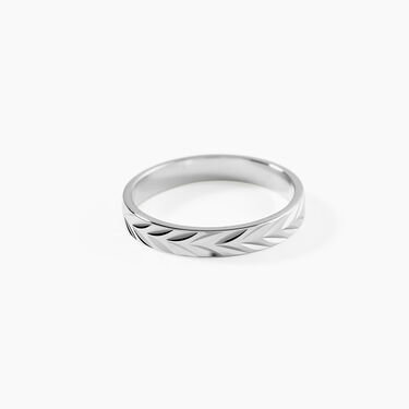 Alliance Epi Ruban Plat Or Blanc