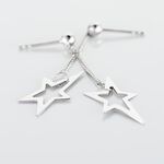 Boucles D'oreilles Pendantes Eloisa Argent Blanc - Pendantes Femme | Marc Orian