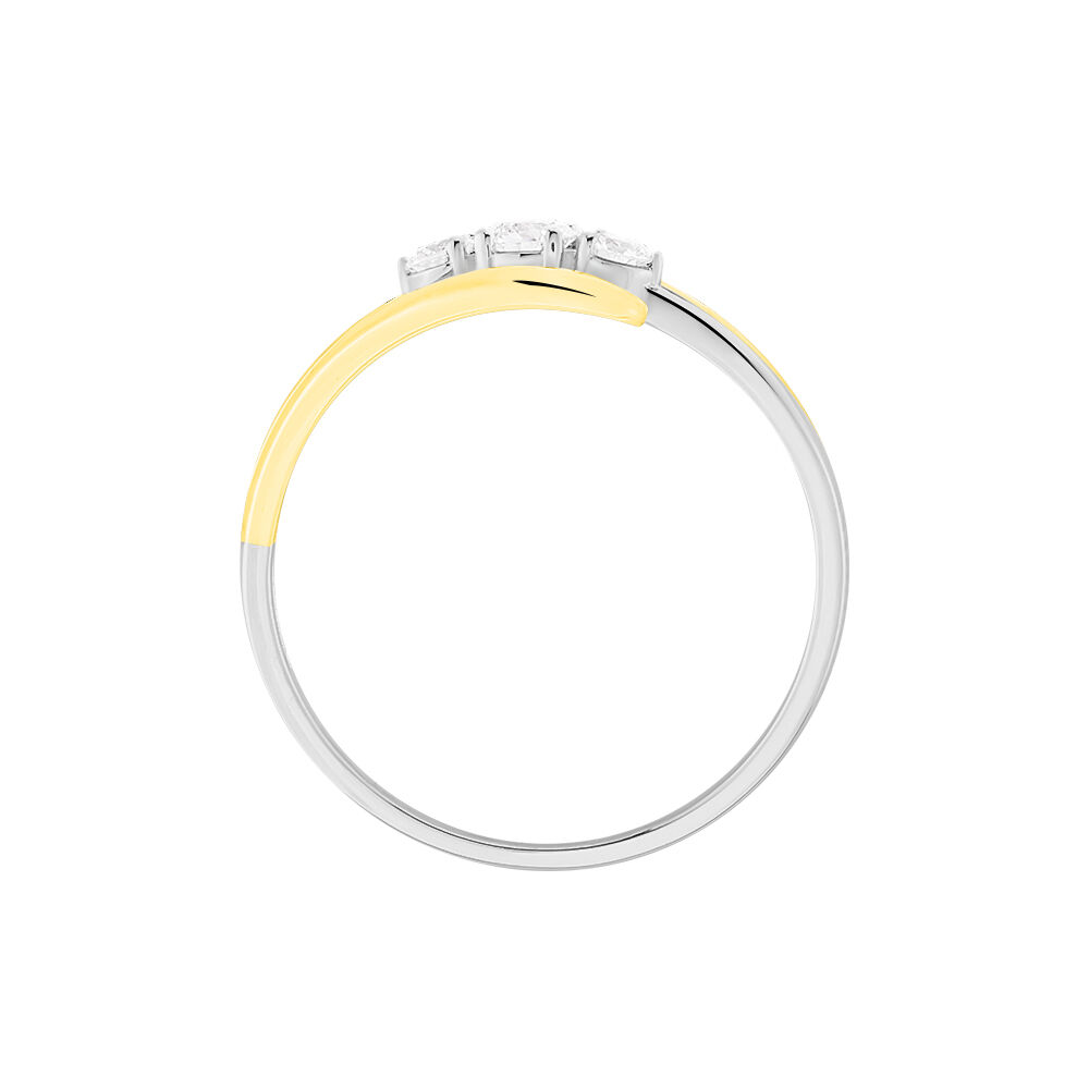 Bague Mayline Or Bicolore Diamant - Parures de mariage Femme | Marc Orian