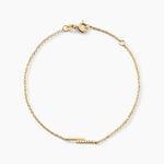 Bracelet Ga&iuml;da Argent Dor&eacute; A L'Or 750/1000 Oxyde De Zirconium - Bracelets cha&icirc;nes Femme | Marc Orian