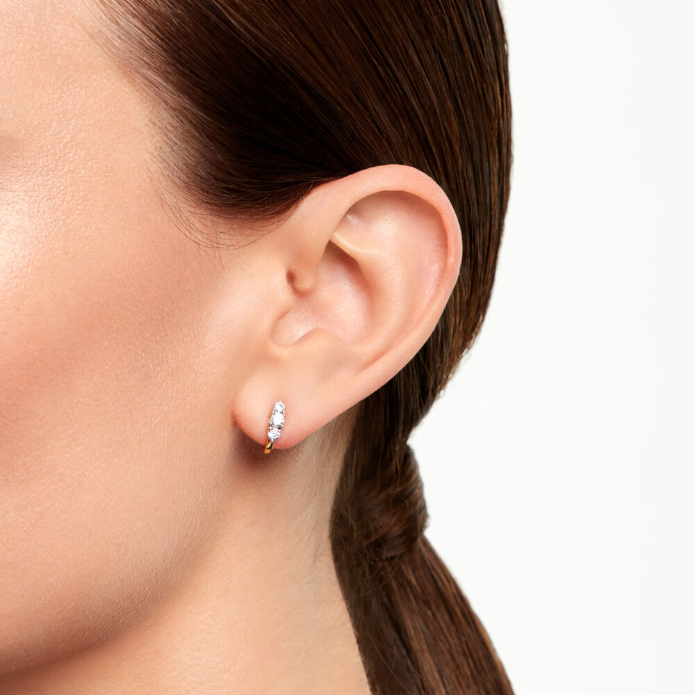 Cr&eacute;oles Georgia Plaqu&eacute; Or Jaune Oxyde De Zirconium - Cr&eacute;oles Femme | Marc Orian