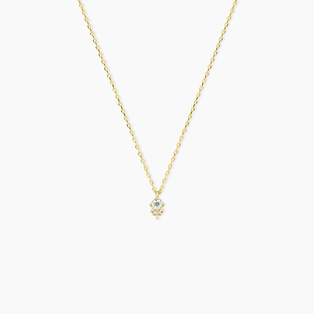 Collier Poem Argent Jaune Topaze Oxyde De Zirconium - Colliers avec pierres Femme | Marc Orian