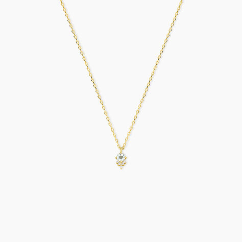Collier Poem Argent Jaune Topaze Oxyde De Zirconium - Colliers avec pierres Femme | Marc Orian