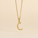 Pendentif Ionia Lettre Or Jaune - Pendentifs Famille | Marc Orian