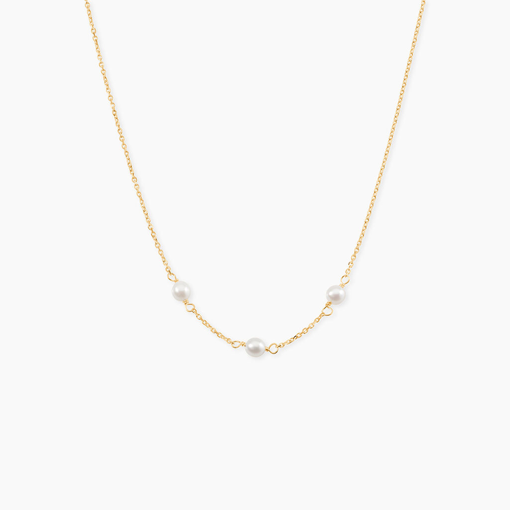 Collier Or Jaune Heliantheme Perles - Colliers avec pierres Femme | Marc Orian