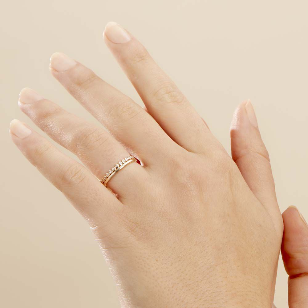 Bague Ursina Or Jaune Diamant - Bagues pierres précieuses Femme | Marc Orian