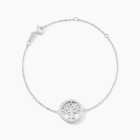 Bracelet Galla Argent Blanc Oxyde De Zirconium - Bracelets fantaisie Femme | Marc Orian