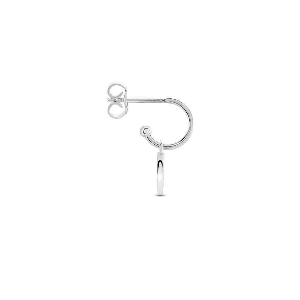 Créole Unitaire Argent Blanc Donelle Oxydes De Zirconium - Piercings d'oreilles Femme | Marc Orian