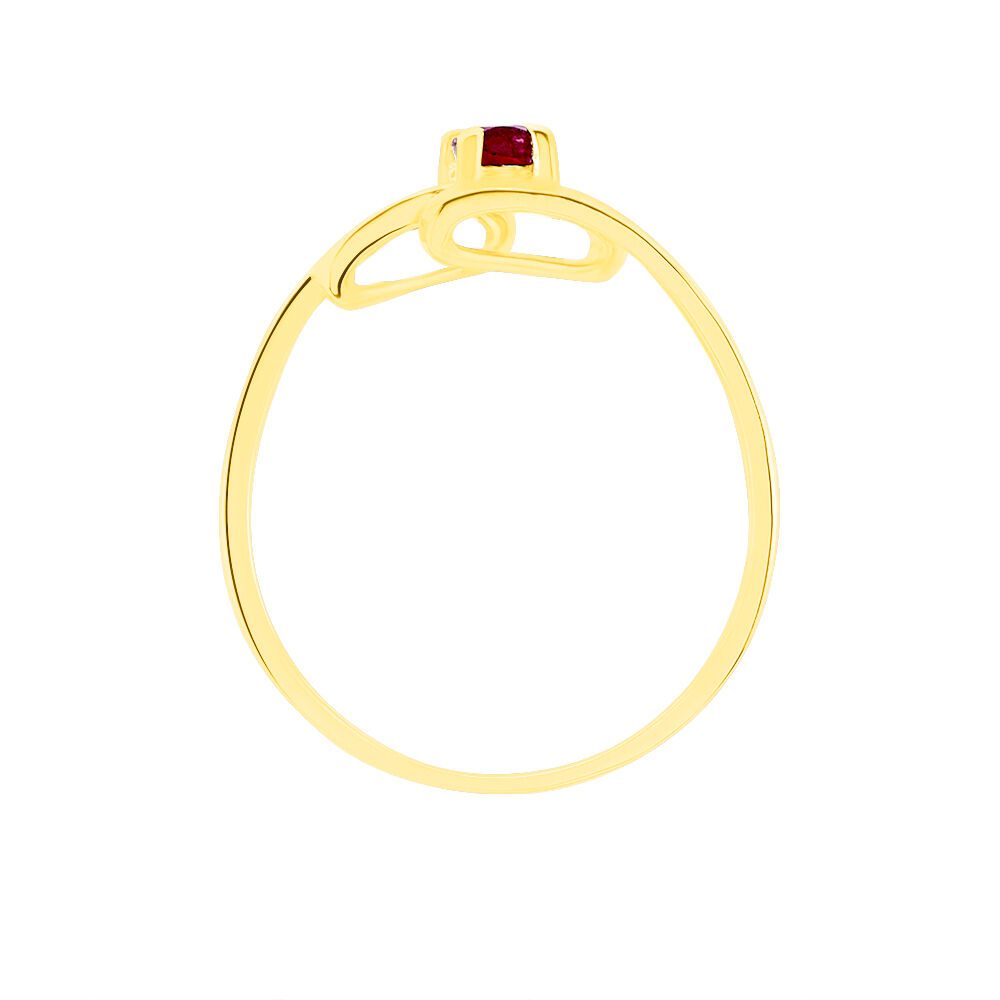 Bague Evka Or Jaune Rubis - Bagues vintage Femme | Marc Orian