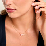 Collier Klothilda Argent Dor&eacute; A L'Or 750/1000 Oxyde De Zirconium - Colliers avec pierres Femme | Marc Orian