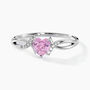 Bague Argent Blanc Avalon Oxyde De Zirconium