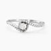 Bague Vrille Accompagnee Or Blanc Diamant - Parures de mariage Femme | Marc Orian