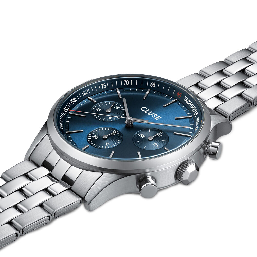 Montre Cluse Anthéor Multifonction Bleu - Montres étanches Homme | Marc Orian