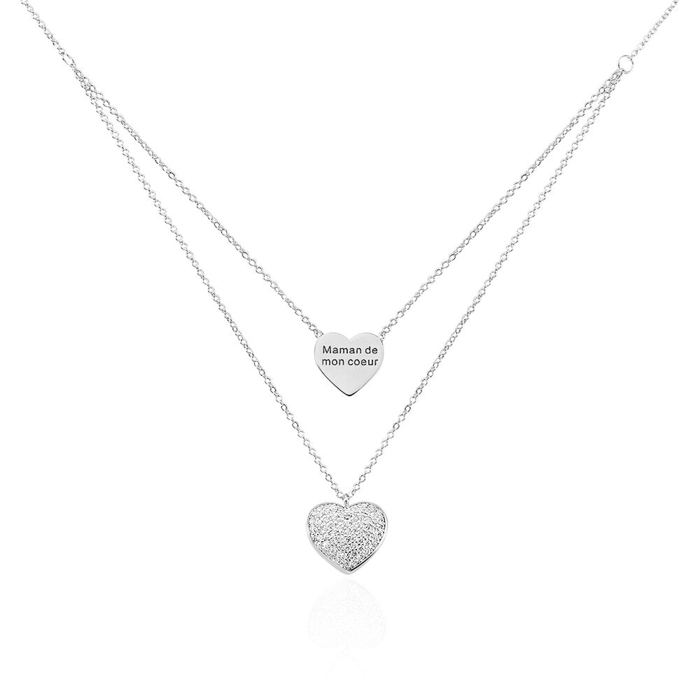 Collier Amarita Argent Blanc Oxyde De Zirconium - Colliers multirangs Femme | Marc Orian