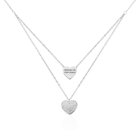 Collier Amarita Argent Blanc Oxyde De Zirconium - Colliers multirangs Femme | Marc Orian