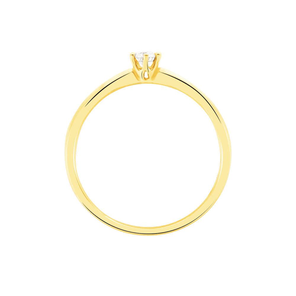 Bague Solitaire Orleane Or Jaune Diamant - Solitaires Femme | Marc Orian