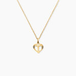 Pendentif Eudocie Coeur Lettre Or Jaune - Pendentifs Famille | Marc Orian