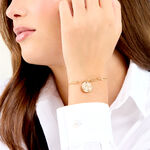 Bracelet Mila Acier Dor&eacute; - Bracelets Medailles Femme | Marc Orian