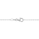 Cha&icirc;ne Claudine Maille For&ccedil;at Argent Blanc - Colliers ras du cou Femme | Marc Orian