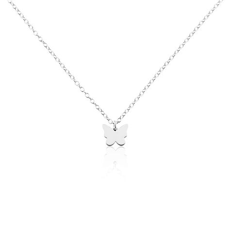 Collier Papilio Argent Blanc - Colliers ras du cou Femme | Marc Orian