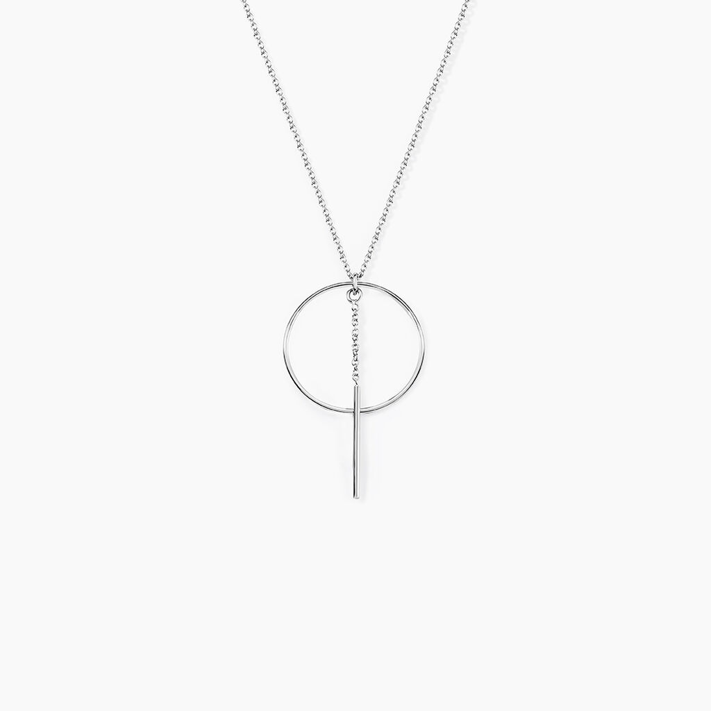 Collier Enissa Argent Blanc - Colliers fantaisie Femme | Marc Orian