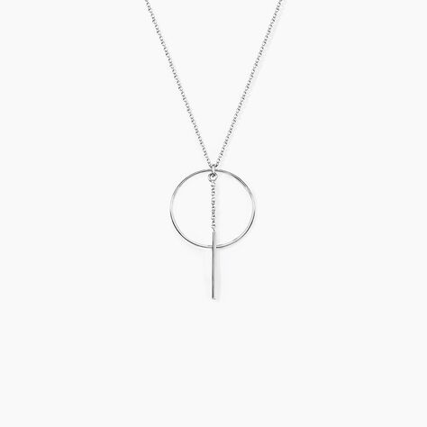 Collier Enissa Argent Blanc - Colliers fantaisie Femme | Marc Orian