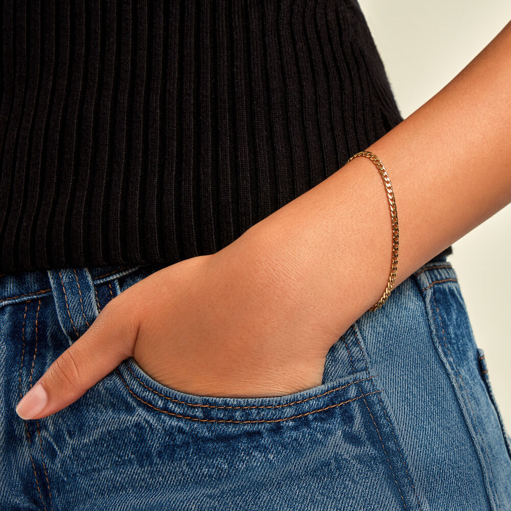 Bracelet Lili Acier Jaune - Bracelets cha&icirc;nes Femme | Marc Orian