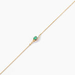 Bracelet Emotion Or Jaune Emeraude Diamant - Bracelets cha&icirc;nes Femme | Marc Orian