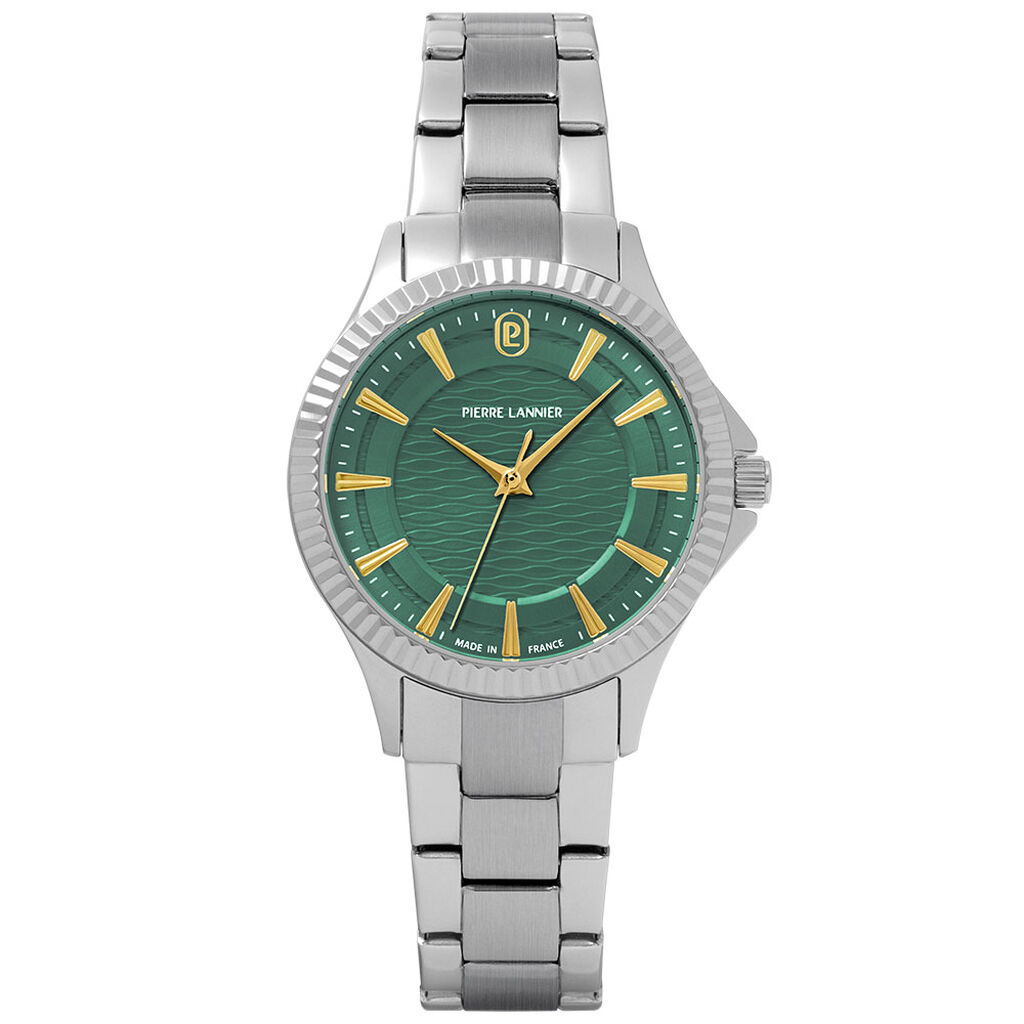 Montre Pierre Lannier Metropolitain Vert - Montres &eacute;tanches Femme | Marc Orian