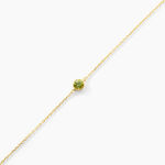 Bracelet Poem Argent Jaune P&eacute;ridot - Bracelets fantaisie Femme | Marc Orian