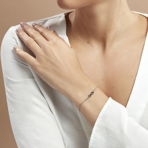 Bracelet Korina Argent Blanc - Bracelets chaînes Femme | Marc Orian