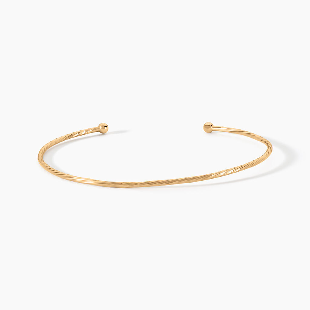 Bracelet Jonc Lou Plaqu&eacute; Or Jaune - Bracelets joncs Femme | Marc Orian