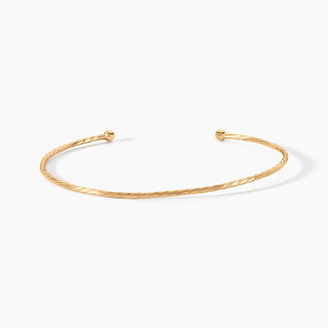 Bracelet Jonc Lou Plaqu&eacute; Or Jaune - Bracelets joncs Femme | Marc Orian
