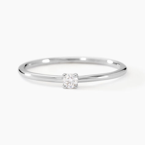 Bague Maurane Argent Blanc Diamant Synthétique - Solitaires Femme | Marc Orian