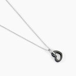 Collier Sumeyra Argent Blanc C&eacute;ramique Et Oxyde De Zirconium - Colliers avec pierres Femme | Marc Orian